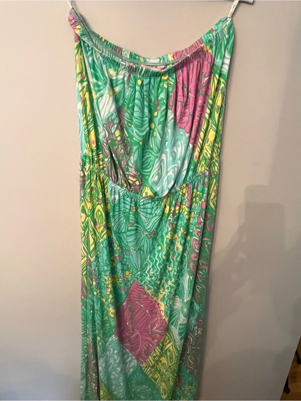 Lilly Pulitzer Strapless Maxi Dress-  Size L - Picture 11 of 12